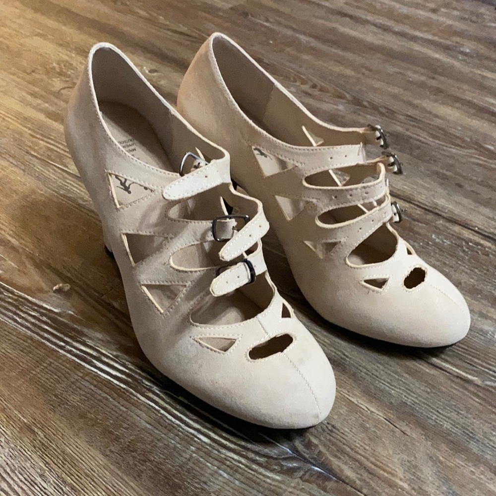 Aris Allen 1940s Nude Burlesque Pumps